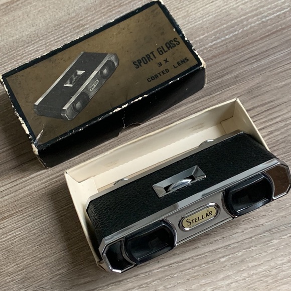 Vintage Stellar Sport Glass Binocular 3x Coated Lens Original Box - Picture 8 of 8